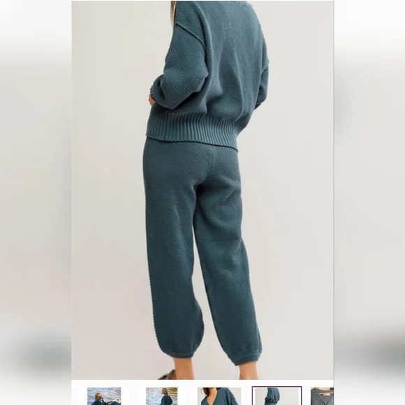 NWOT FREE PEOPLE BEACH HAILEE CARDI SET IN BALSAM   ,SZ:LARGE - Picture 11 of 11